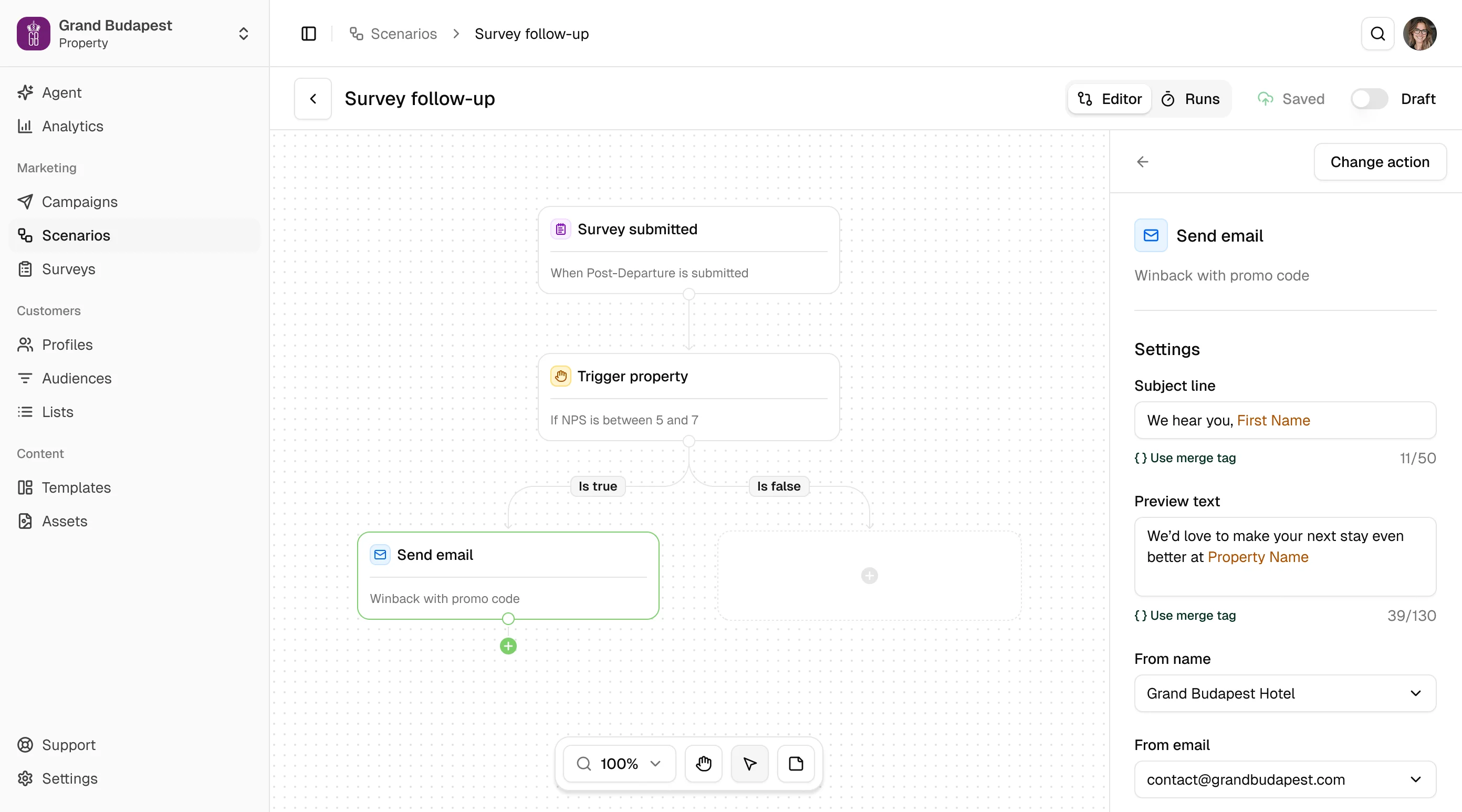 Automation product view